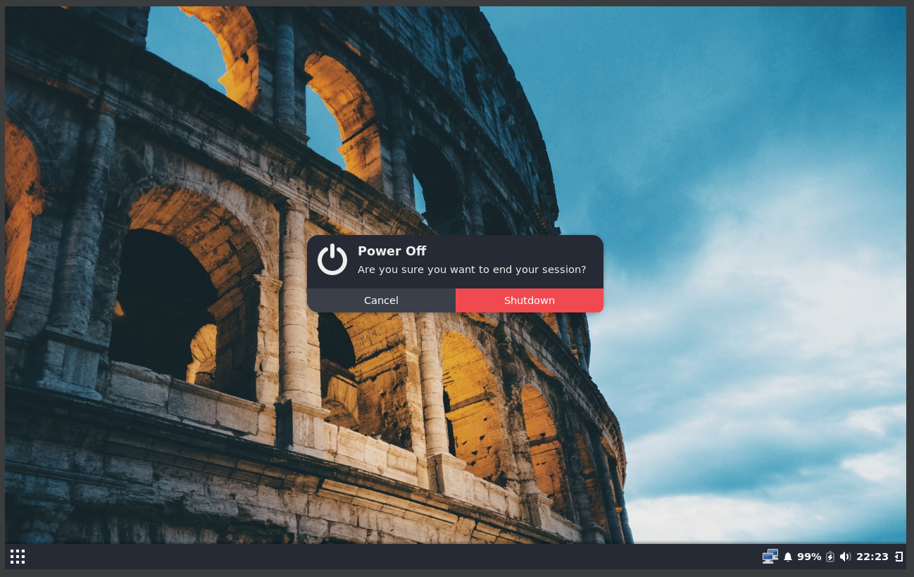Running 'Budgie desktop'